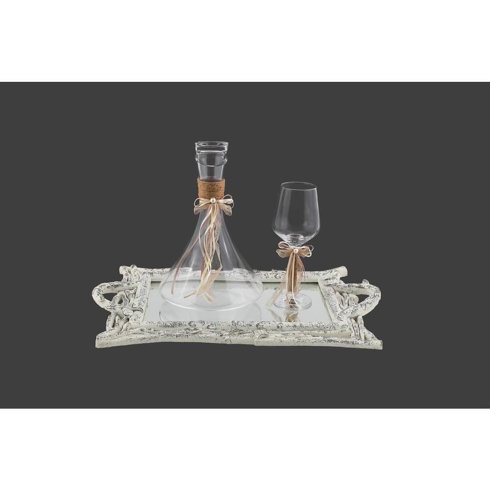 Σετ Δίσκος Καράφα Ποτήρι