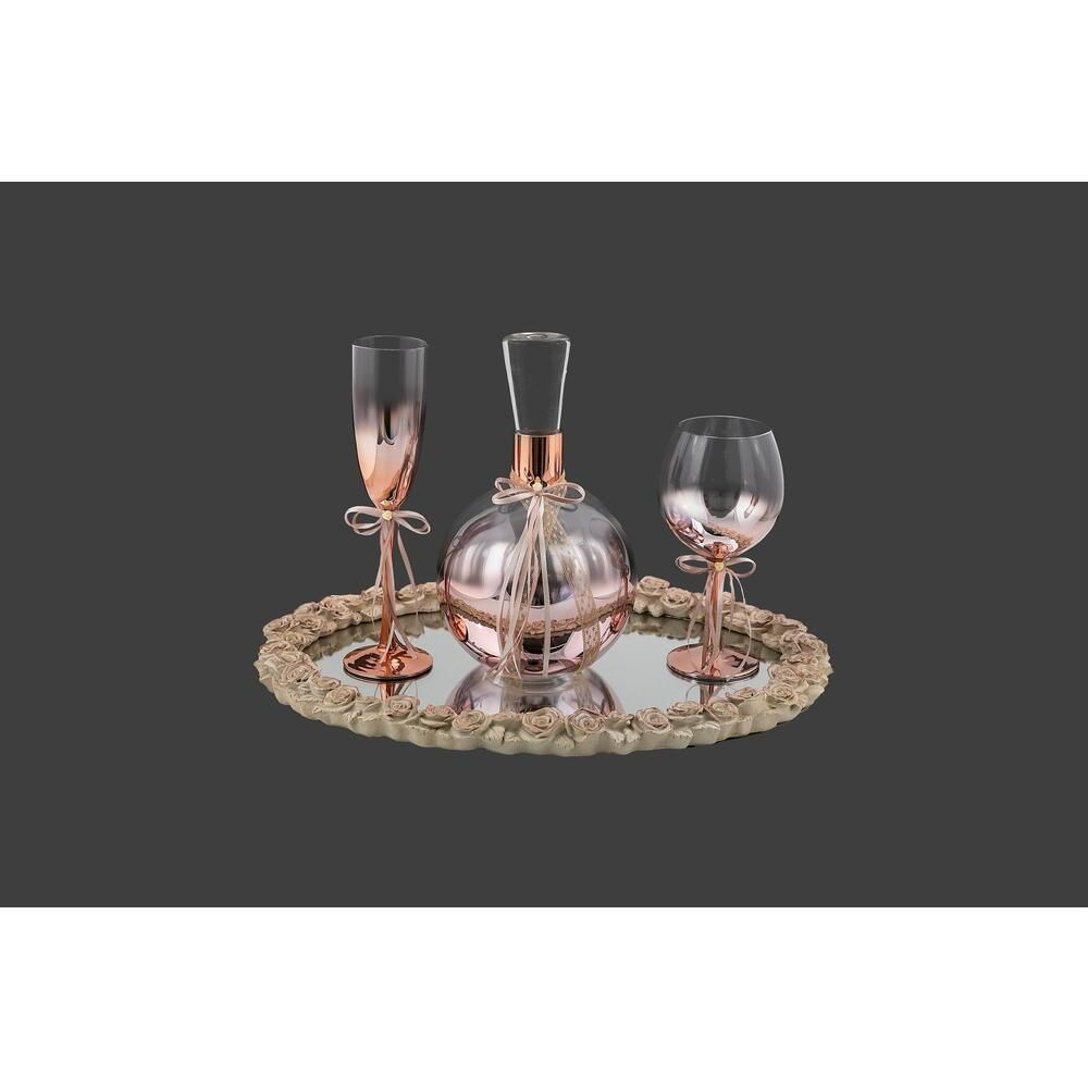 Σετ Δίσκος Καράφα Ποτήρι