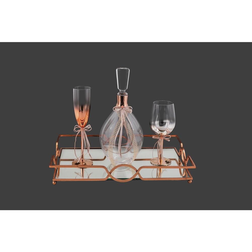 Σετ Δίσκος Καράφα Ποτήρι