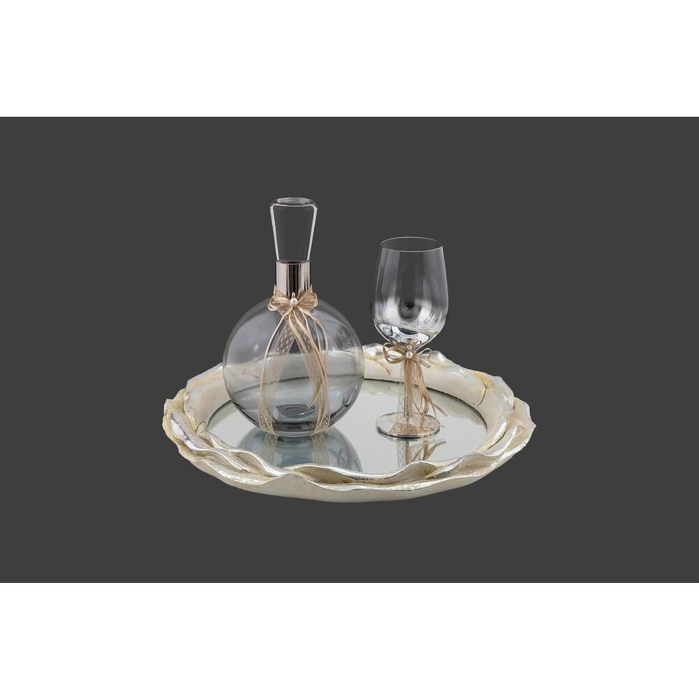 Σετ Δίσκος Καράφα Ποτήρι