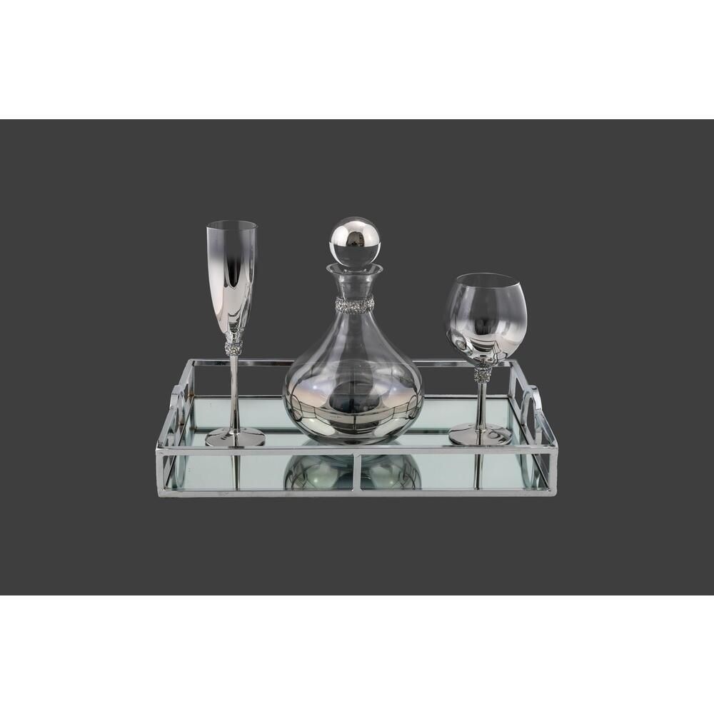 Σετ Δίσκος Καράφα Ποτήρι